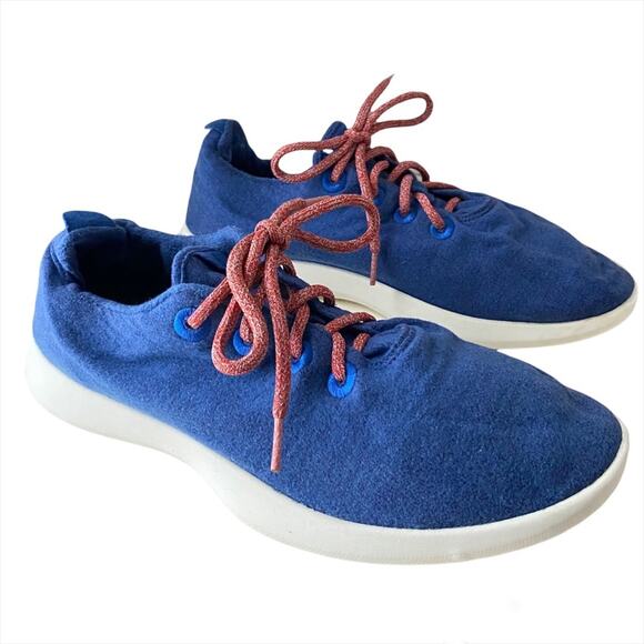 Allbirds Wool Runners Blue Orange Laces Sneakers Men’s Size US 13 - Picture 1 of 6